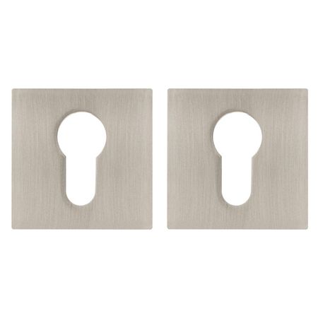 накладка под цилиндр AJAX ET JS SN квадрат 6мм матовый никель