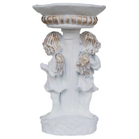 фигура садовая поилка Ангелы 38см полистоун деревянные винтажные ангелы для рождественской елки