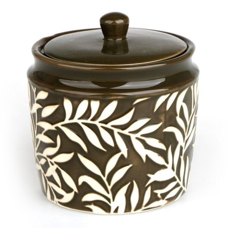 контейнер для аксессуаров VITARTA Print керамика коричневый