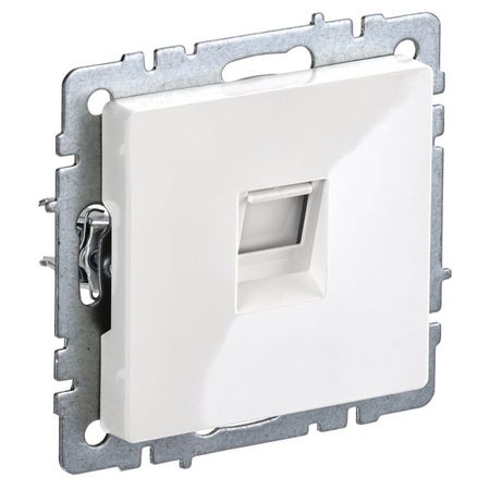 розетка компютерная IEK BRITE RJ45 кат.5E белый колпачки разъемов rj45 famcdi много ные