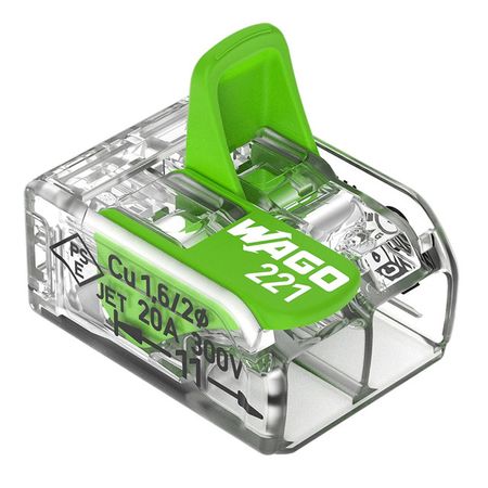 клемма соединительная WAGO 2-х проводная 221-422 3 шт клемма соединительная wago 5 ти проводная 221 415 3шт