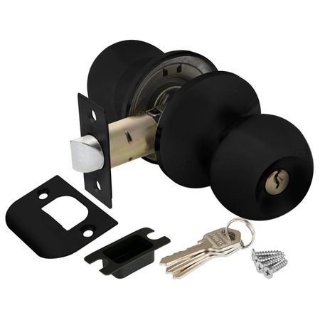 ручка дверная PUNTO 6072 BL-E кноб ключ/фиксатор черный ручка защелка punto 6020 bl e ключ фиксатор