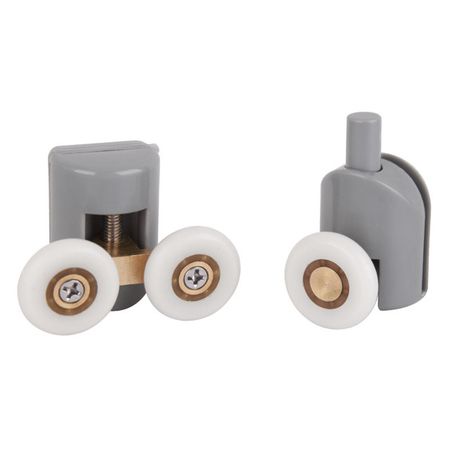 комплект роликов для душевой кабины или ограждения IDDIS 2 шт двойных 2 шт одинарных комплект роликов ofelis для душевой кабины одинарные 4шт