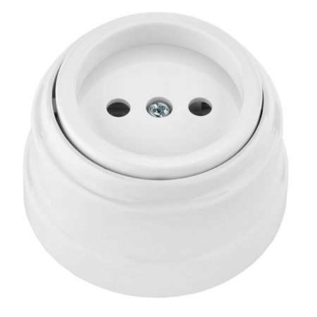 розетка 1 пост BYLECTRICA Ретро штепсельная открытой установки без з/кбелый ретро постеры с животными