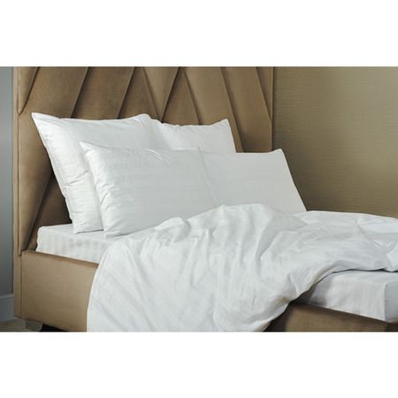 комплект наволочек ESTIA Отель/Hotel 70х70см 2шт сатин-страйп белый, арт.1010.00741 комплект наволочек cottonika 70х70см 2шт сатин страйп бордовый арт кн77стр борд