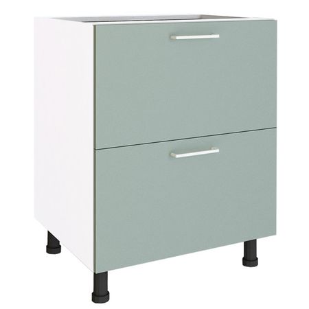 кухонный шкаф напольный Верде 600х550х820мм 2 ящика МДФ/ЛДСП бад спирулина верде таблетки по 350 мг 40 шт