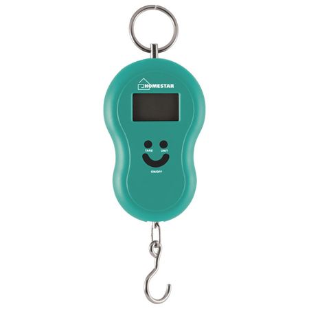 безмен HOMESTAR HS-3003 до 50кг электронный бирюзовый электронные весы с крючком для багажа сумок до 50кг весы безмен электронный крановые весы для рыбалки кухни сумок мини весы кг
