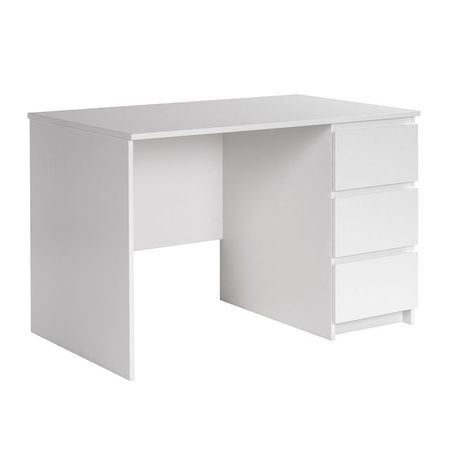 стол письменный КАСТОР 3 ящика 1160х650х750мм ЛДСП белый стол письменный кастор 1160х650х750мм лдсп сонома