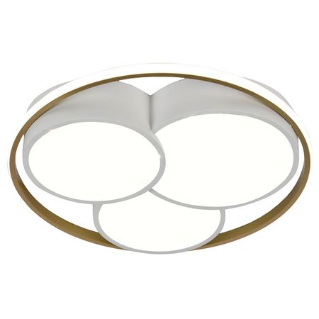 люстра потолочная светодиодная SCHAFFNER Modulo LED 104Вт белый/золото