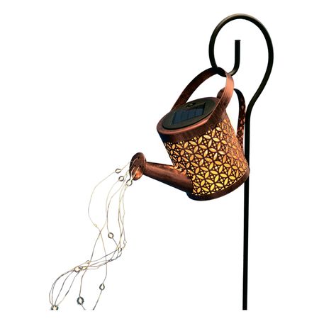 светильник садовый UNIEL Лейка на солнечной батарее 5Вт бронза пластик светильник на солнечной батарее uniel 0 36вт ip44 аккумулятор светлячки