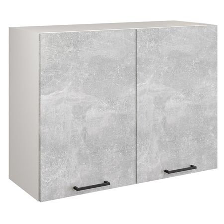 кухонный шкаф навесной Симпл 800х316х600мм 2 двери ателье бетон ЛДСП