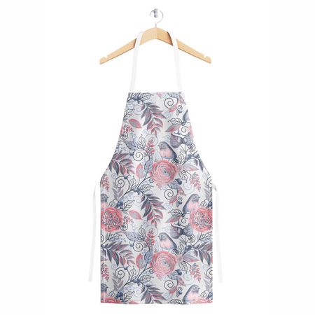 фартук VEROSSA Птички серые 65х72см,  арт.757402 мини светящиеся в темноте птички из смолы 50 шт