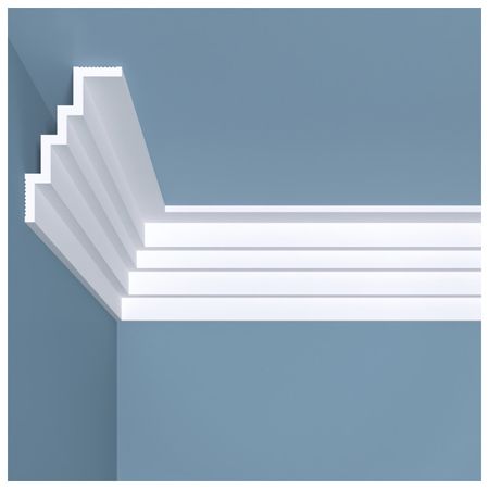 плинтус потолочный BELLO-DECO К 17 80х50х2000мм полимер(xps) белый, арт. 00-00106135 угол декоративный bello deco м12у2 225х225мм полимер xps белый арт 00 00104777