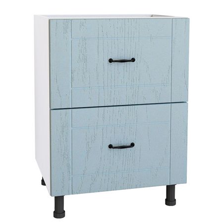 кухонный шкаф напольный Блюз 600х550х820мм 2 ящика МДФ/ЛДСП кухонный шкаф напольный блюз 400х550х820мм 3 ящика мдф лдсп