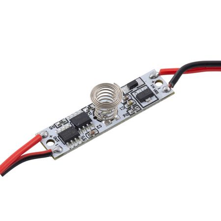 выключатель APEYRON сенсорный для алюминиевого профиля 6мм монохром 12/24В 36/72Вт IP20 с диммиром moes сенсорный умный выключатель zigbee