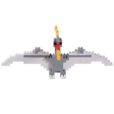 конструктор Динозавр 16,6х7см с крыльями серый