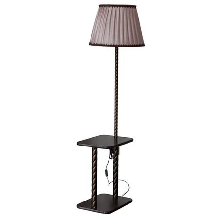 торшер ЭРКАДО Ларсен E27 60Вт со столиком венге