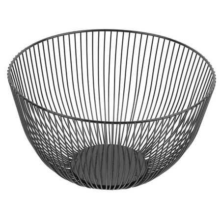 фруктовница TODELIA 24,5х24,5х14см железо черная фруктовница todelia 27 5х16 5х27 7см железо мдф