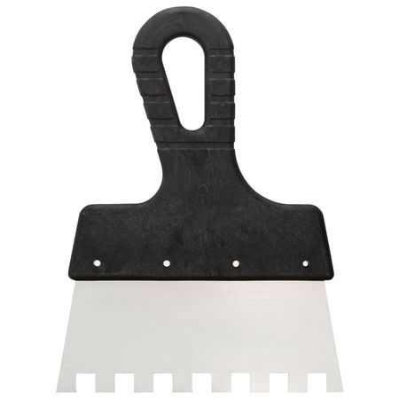 шпатель зубчатый Master Color 150мм зуб 10х10 мм, арт.30-2338 шпатель зубчатый антикор покрытие 150мм зуб 6х6мм арт 6299