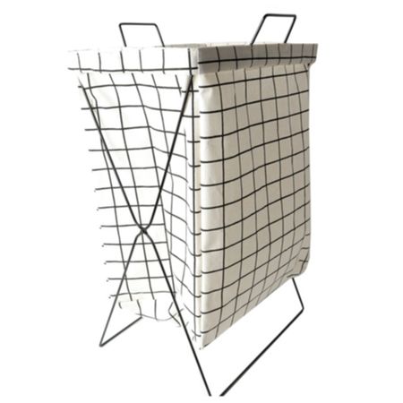 корзина для белья TODELIA Locke 360х320х580мм полиэстер/хлопок/металл бежевая дорожка для стола mingtime полиэстер хлопок 1 шт