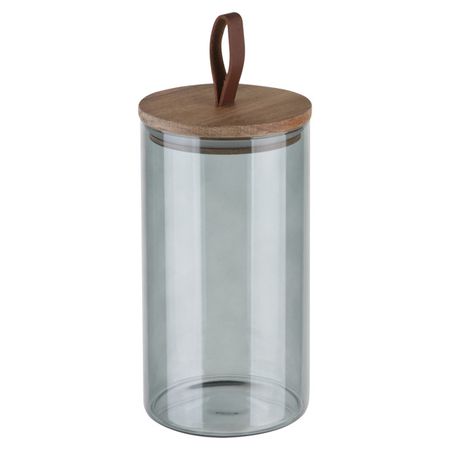 банка для продуктов LEONORD Albero Di Marmo 1,3л круглая стекло, дерево банка для продуктов todelia simplicity 1 6л круглая стекло пробка силикон