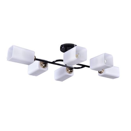 люстра потолочная РОССВЕТ Диметра 6х20Вт E27 металл черный люстра потолочная россвет люпин 5х20вт е27 белый металл пластик