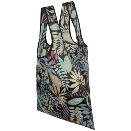 сумка для покупок Листья 38х55см черная полиэстер полиэстер сумка для покупок