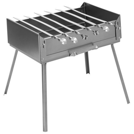 мангал-дипломат PALISAD 41x28x12,5см сталь 1,5мм в комплекте 6 шампуров мангал разборный 40х25см   0 5 мм в комплекте 6 шампуров