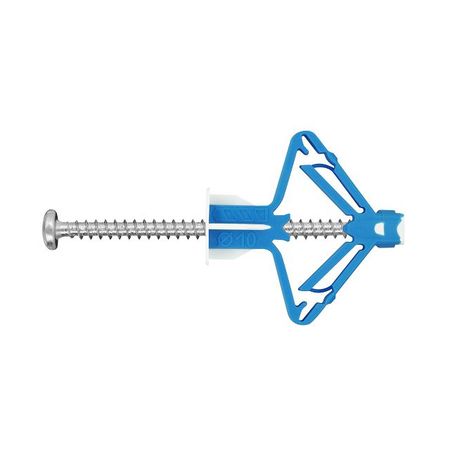 дюбель для гипсокартона 10х50мм с шурупом 2шт анкер для гипсокартона партнер pola 10х50мм нейлоновый с шурупом 4шт