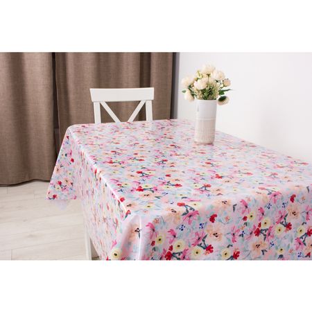 клеенка Зеркало/Mirror Весеннее настроение шир.140см розовая, арт.15045