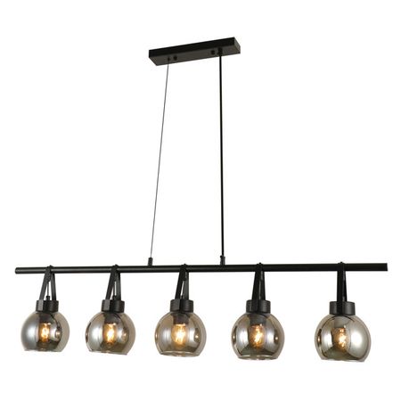 люстра подвесная SCHAFFNER Corridoio Е27 40Вт стекло металл чёрный спот поворотный ritter artin gu10 40вт металл белый