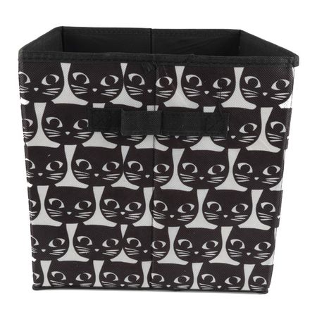 короб для хранения TODELIA Tasha 280х280х280мм черно-белый нетканый материал/картон lesaiyarr белый картон лоток для колец и сережек на 100 мест