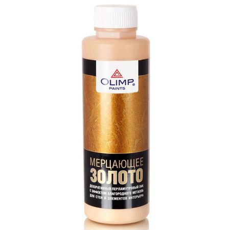 лак декоративный OLIMP перламутровый с эффектом металла мерцающее золото 500мл, арт.24037 статуэтка кролика из металла moonbiffy