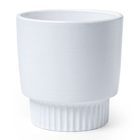 кашпо керамическое Стокгольм 0,9л d12 h12см белый
