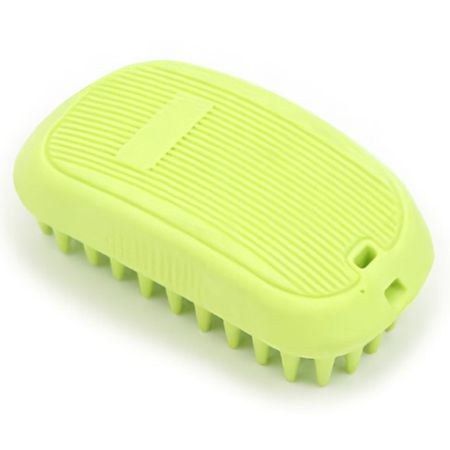 щётка массажная PET STAR 7х12см зелёная пластик расчёска массажная lei green деревянная тёмно зелёная с чёрным с пластиковыми зубцами