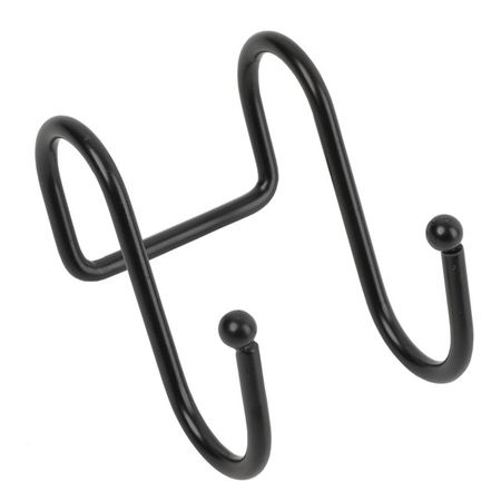 крючок для рейлинга TODELIA двойной 45х55х60мм черный крючок для рейлинга 70x40x12мм матовый 3шт декорированный