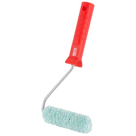 валик с ручкой Master Color микрофибра 100мм ворс 12мм отв. 6мм, арт.30-1016