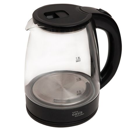 чайник OASIS K-8GВ 2000Вт 1,8л стекло чёрный комплект щеток и рычагов заднего стеклоочистителя erick для bmw x5 e53 2000 2005 гг щетка от дождя на лобовое стекло задняя дверь окно автомобиля