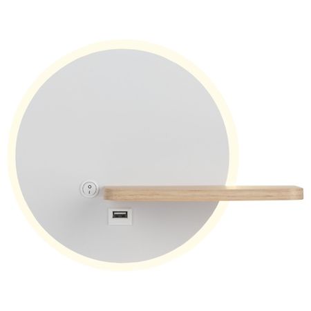 бра RIVOLI Anastasia LED 22Вт 4000К с выключателем настенные светильники xunata белый и серебристый 12 16 22вт