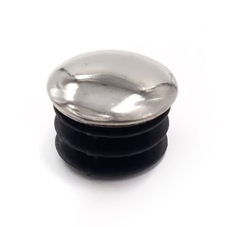 заглушка для отверстия R-17 плоская пластик хром 2шт