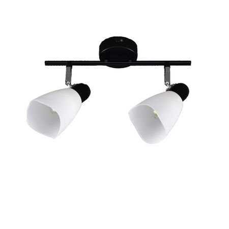 спот РОССВЕТ Розмари 2х20Вт Е27 металл черный люстра потолочная россвет вьюн 2х20вт е27 металл пластик белый
