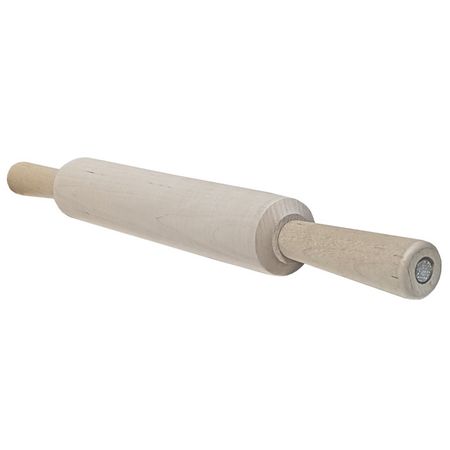 скалка  46,5х5см поворотные ручки берёза