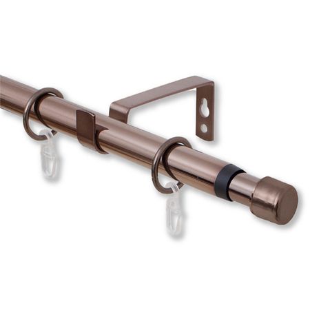 карниз телескоп.1-рядный ARTTEX 160-300см 16/19мм коньяк наконечник заглушка, арт.56.688.1 коньяк эгриси 6 лет грузия 0 5 л