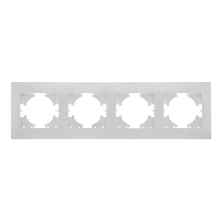 рамка 4 поста GUSI City горизонтальная белый рамка 4 поста gusi city горизонтальная серебро