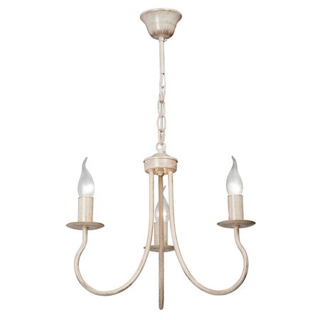 люстра подвесная VITALUCE Кинг 6х40Вт E14 металл бежевый