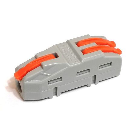 клемма разветвительная DORI СМК 421-2 однополюсная 2шт серый/оранжевый клемма соединительная navigator 2х2 5кв мм 50шт серый