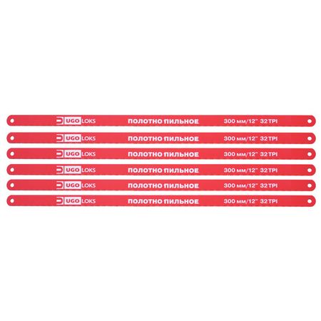 полотно пильное UGO LOKS 300мм 32tpi 6шт полотно пильное ugo loks 300мм 32tpi 6шт