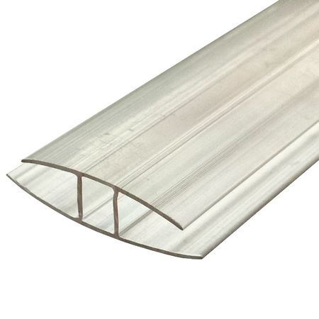 профиль соединительный для поликарбоната 8-10мм 3000мм прозрачный профиль для поликарбоната соед 3000х10мм