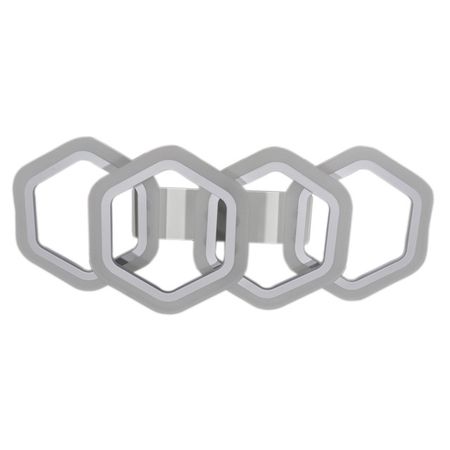 люстра потолочная светодиодная ESCADA Эрис 4хLED 60Вт 6500 К белый бра светодиодное escada ray 2хled 15вт 3000к правый белый