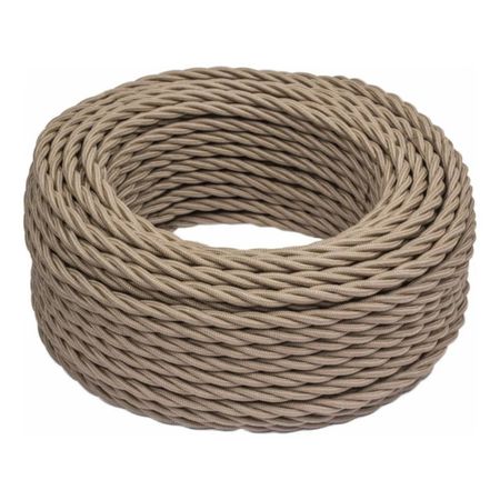 кабель витой BIRONI 3х2,5мм 10м матовый капучино кабель витой bironi 2х1 5мм 10м матовый капучино